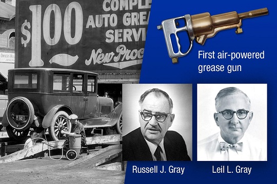 Первому пневматическому пистолету Graco для смазки автомобилей – более 90 лет!